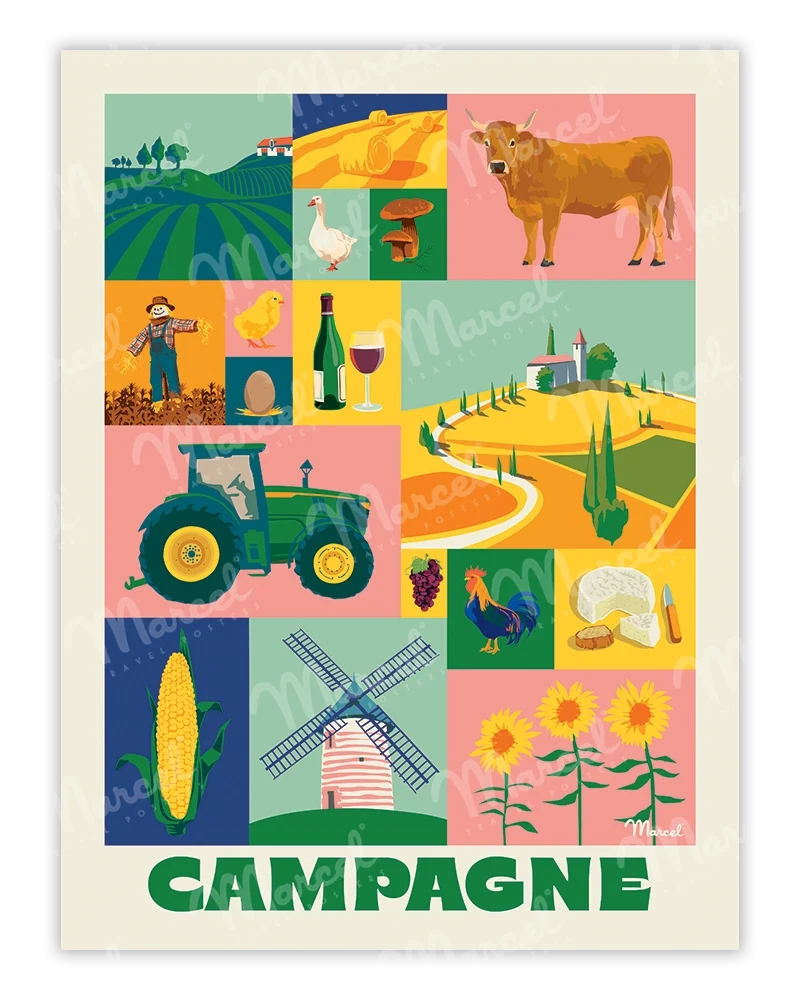 Affiche City Color "Campagne"