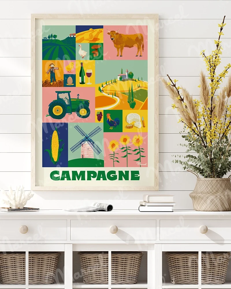 Affiche City Color "Campagne"