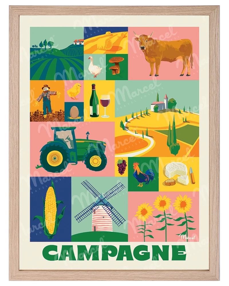 Affiche City Color "Campagne"