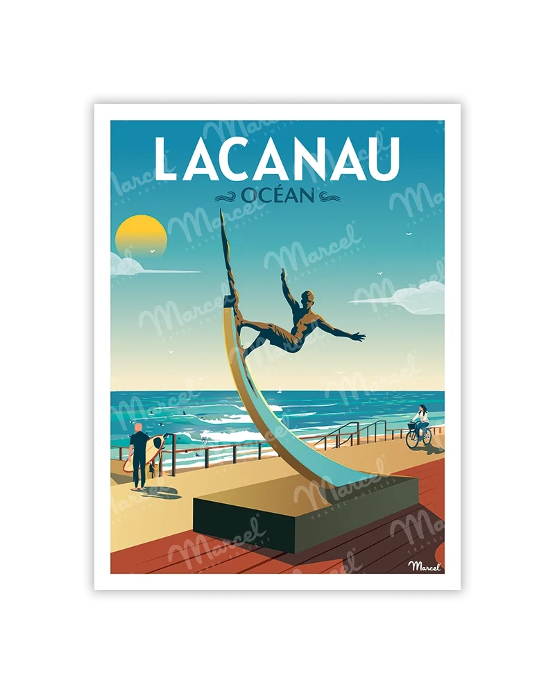 Carte Postale LACANAU "La Vague"