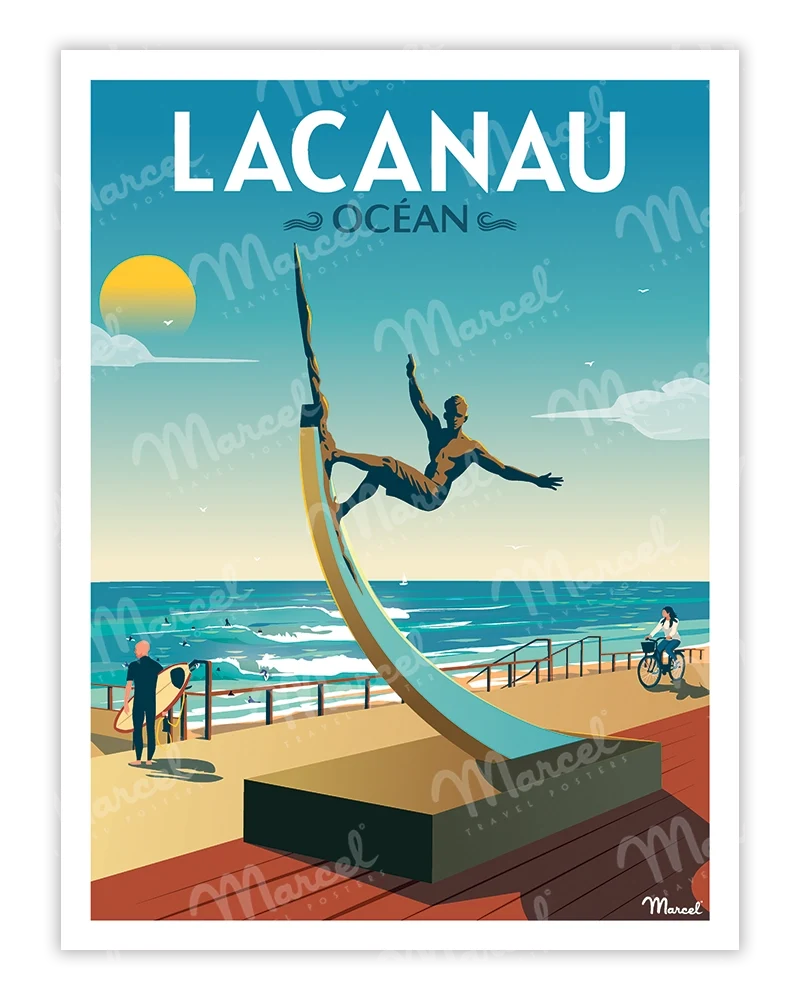 Affiche LACANAU "La Vague"