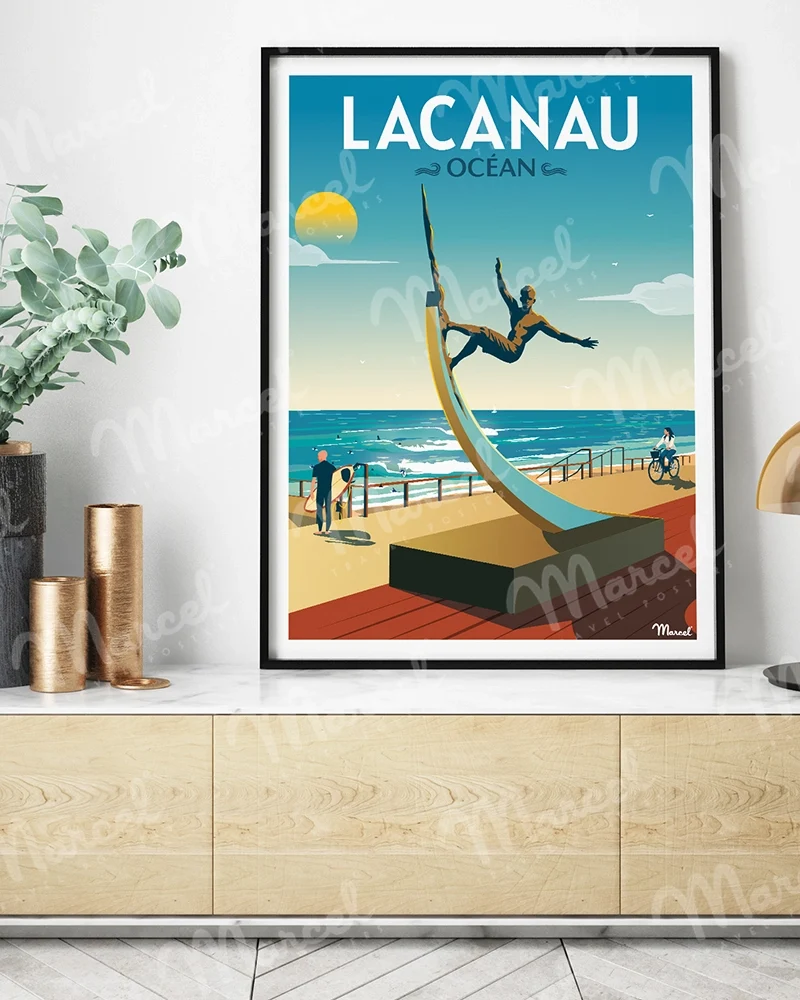 Affiche LACANAU "La Vague"