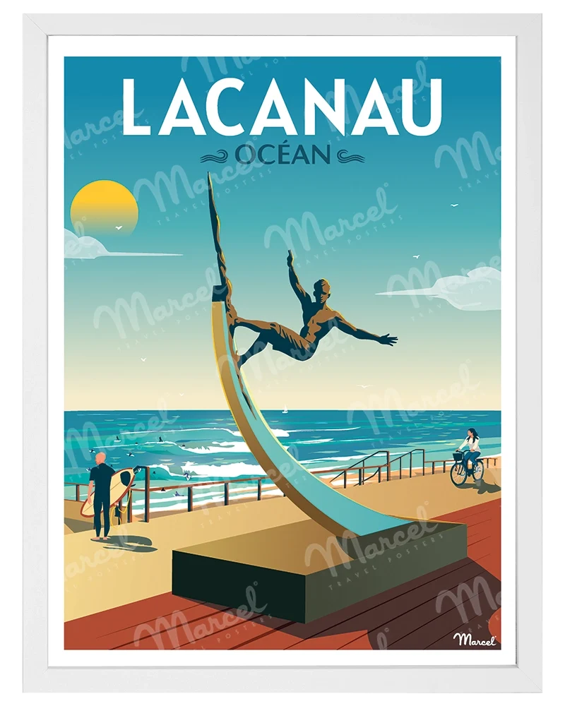 Affiche LACANAU "La Vague"