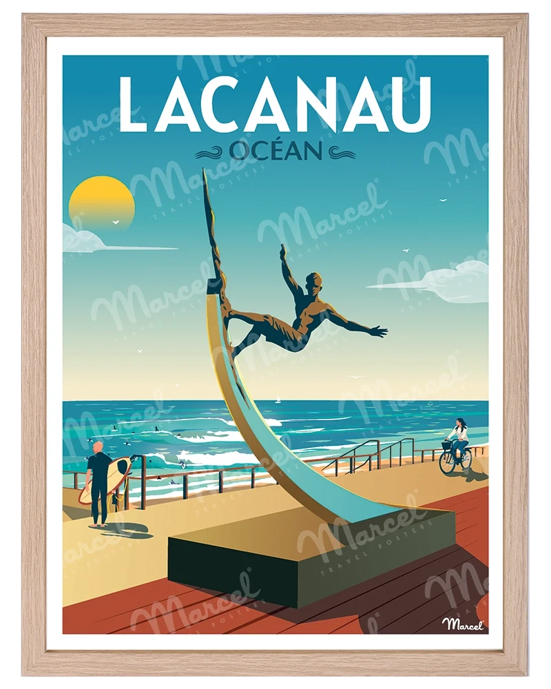 Affiche LACANAU "La Vague"