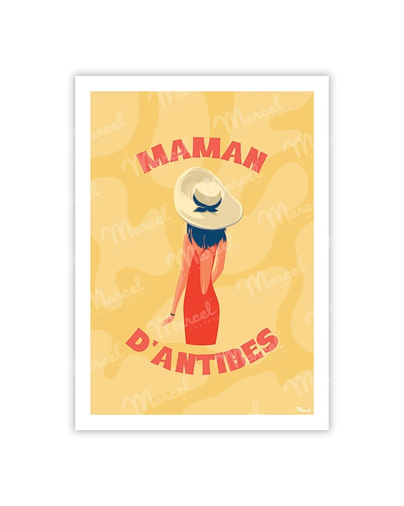 Carte Postale ANTIBES "Maman"