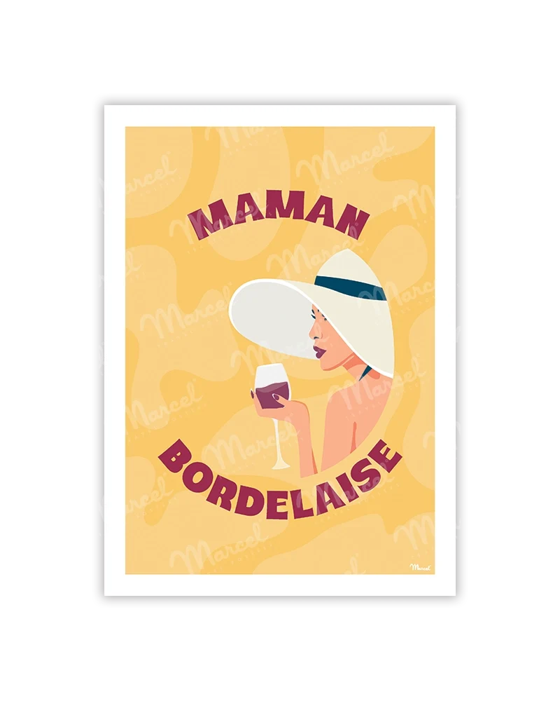 Carte Postale BORDEAUX "Maman"