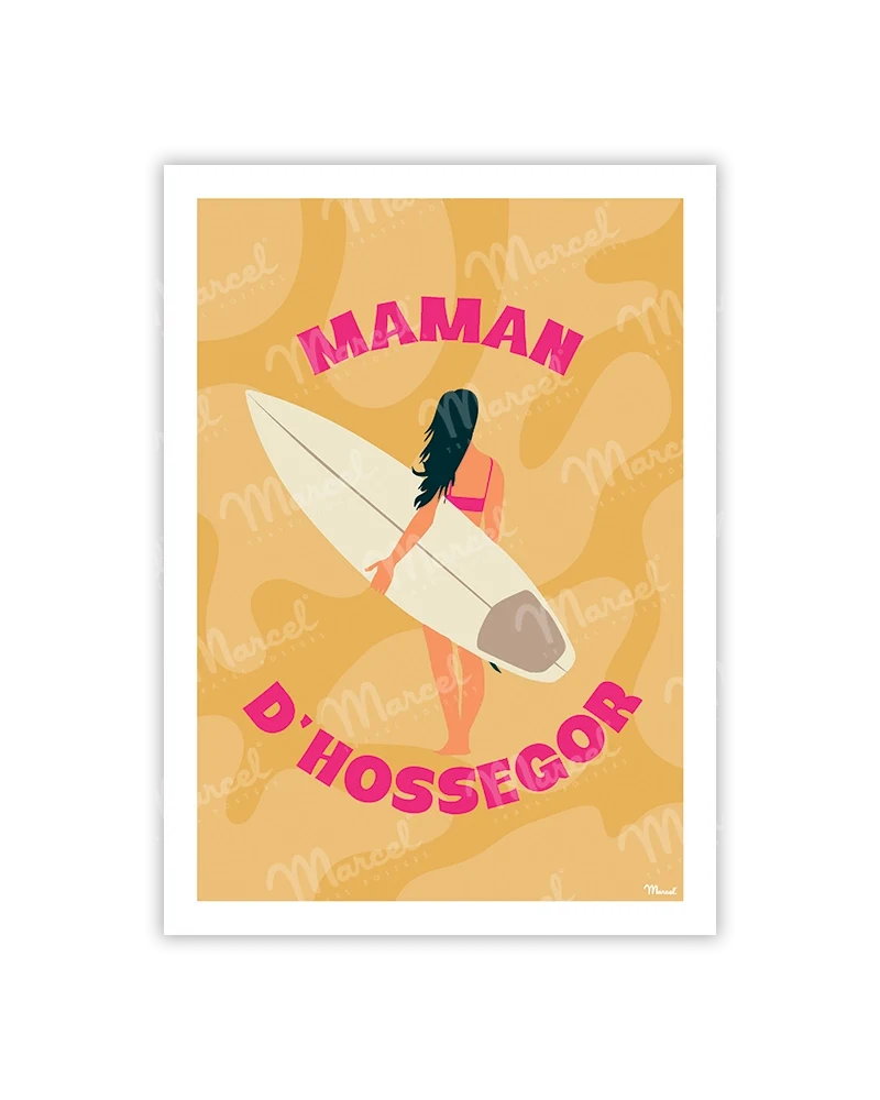 Carte Postale HOSSEGOR "Maman"