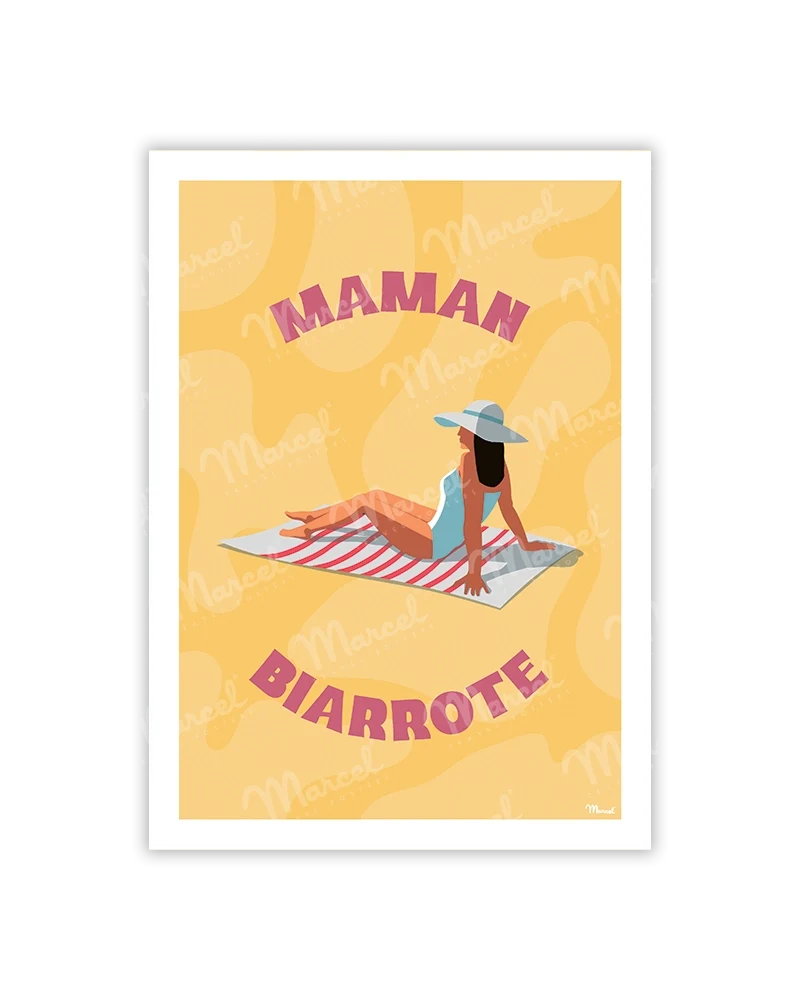 Carte Postale BIARRITZ "Maman"