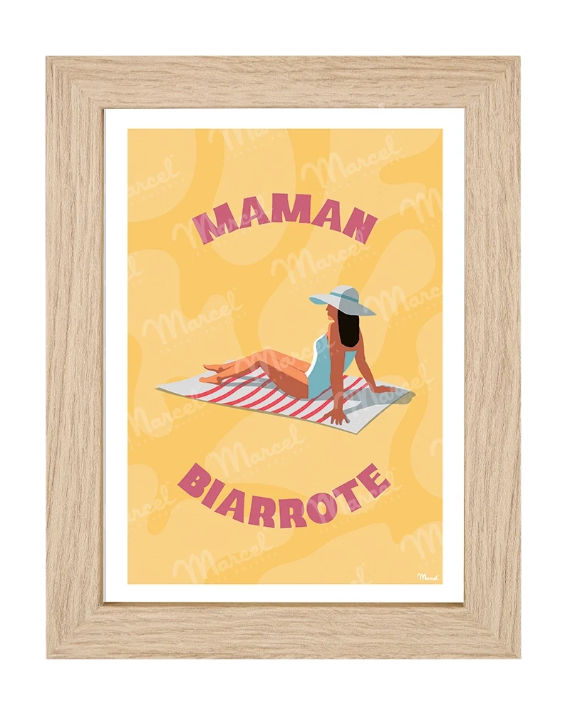 Carte Postale BIARRITZ "Maman"