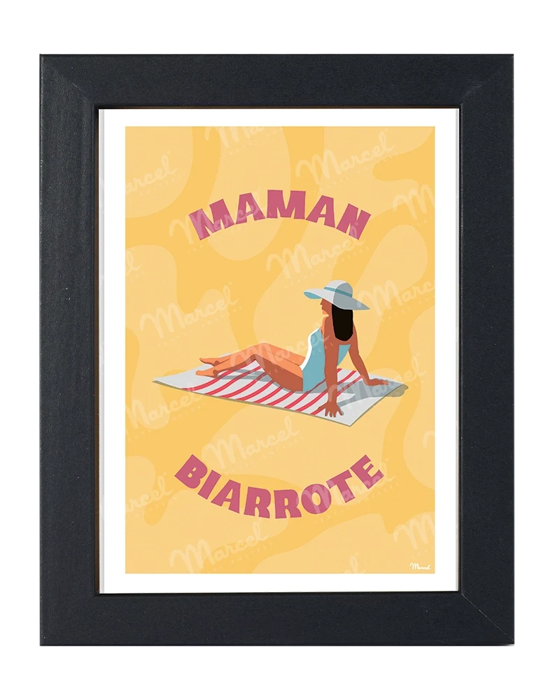 Carte Postale BIARRITZ "Maman"