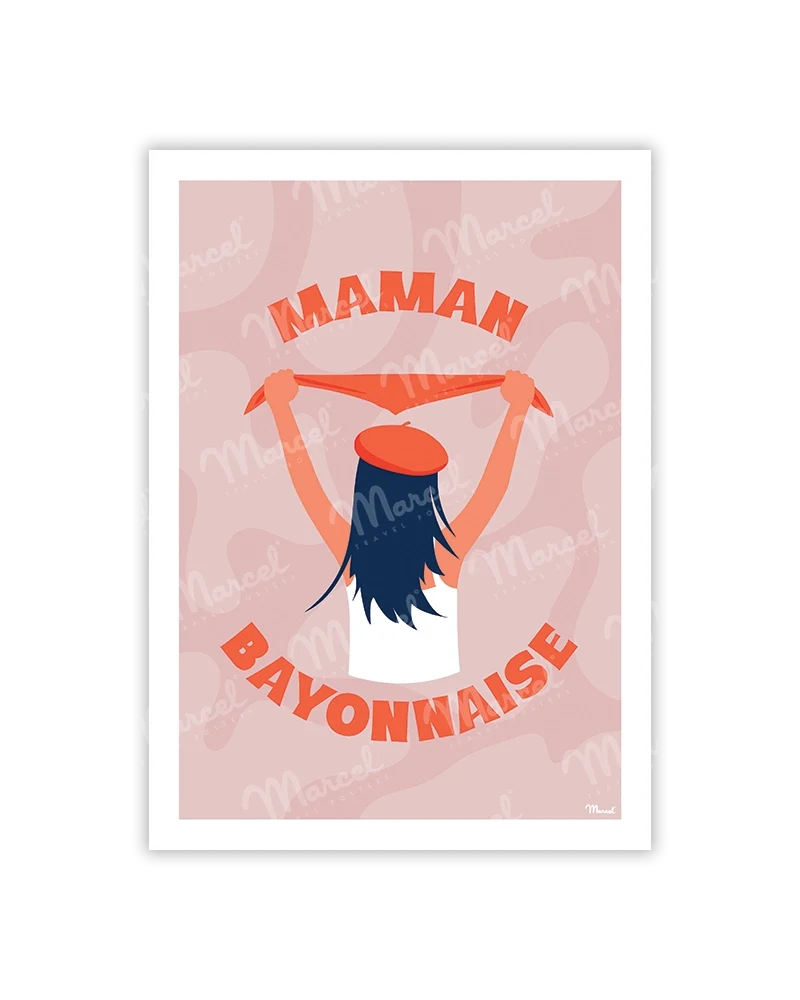 Carte Postale BAYONNE "Maman"