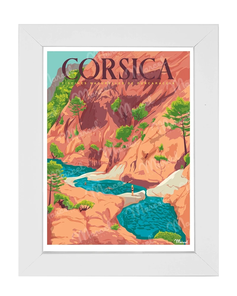 Carte Postale CORSE "Cascades de Purcaraccia"