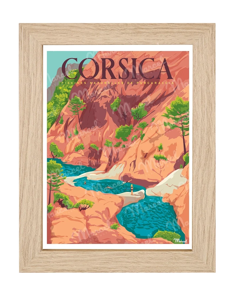 Carte Postale CORSE "Cascades de Purcaraccia"