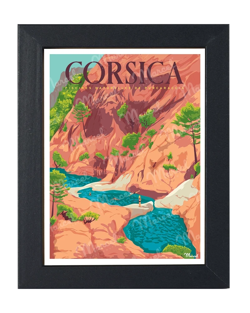Carte Postale CORSE "Cascades de Purcaraccia"