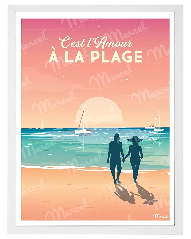 Affiche "C'est l'amour à la plage"
