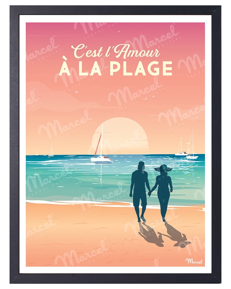 Affiche "C'est l'amour à la plage"