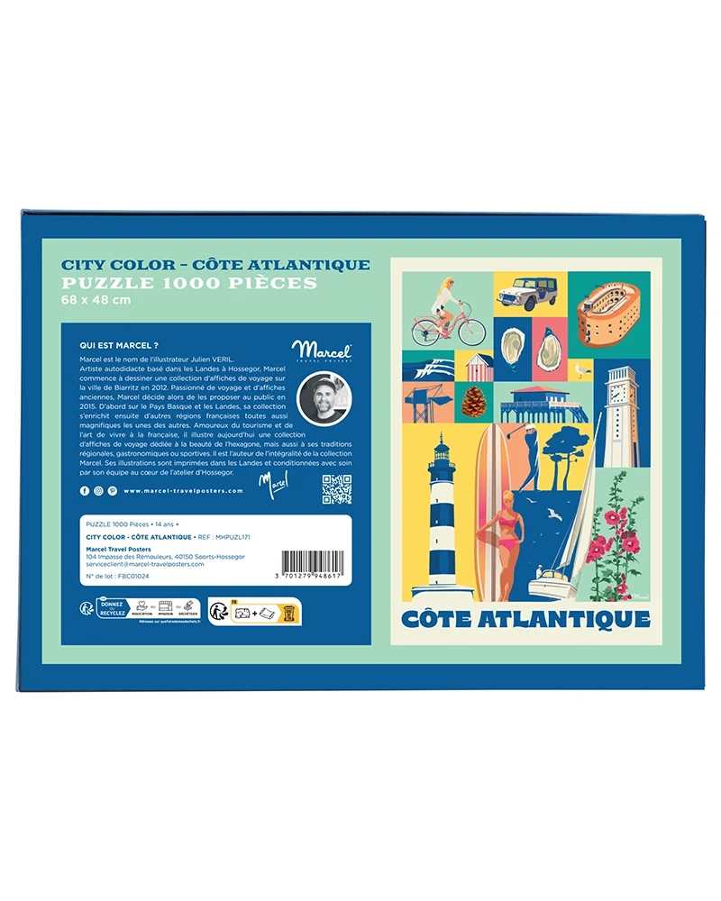 Puzzle City Color COTE ATLANTIQUE