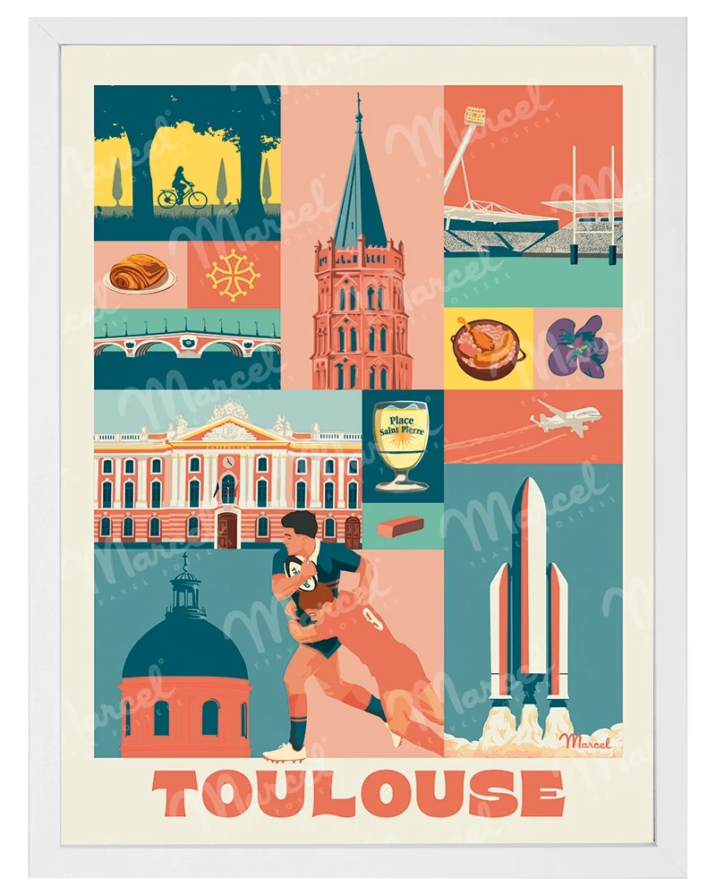 Affiche City Color TOULOUSE