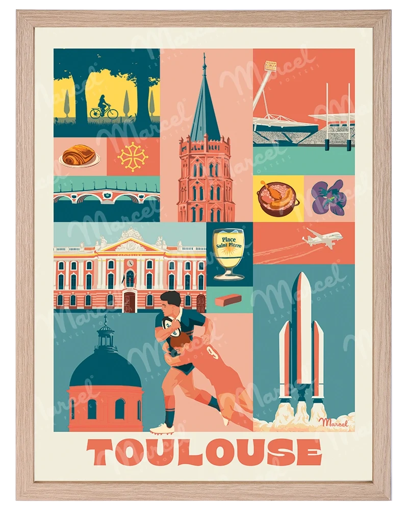 Affiche City Color TOULOUSE