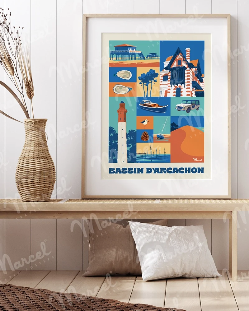 Affiche City Color BASSIN D'ARCACHON