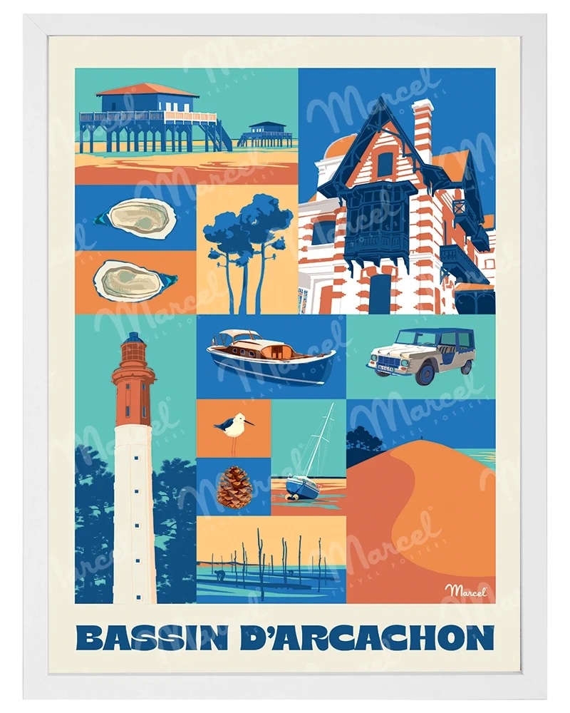 Affiche City Color BASSIN D'ARCACHON