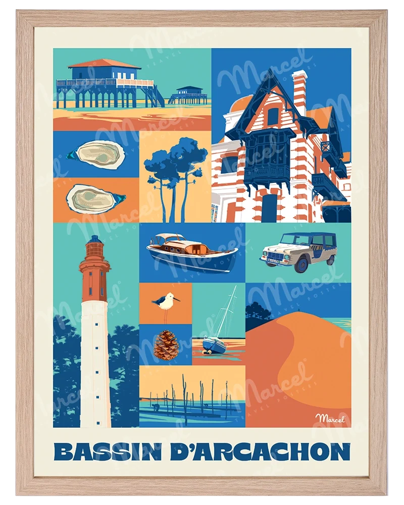 Affiche City Color BASSIN D'ARCACHON