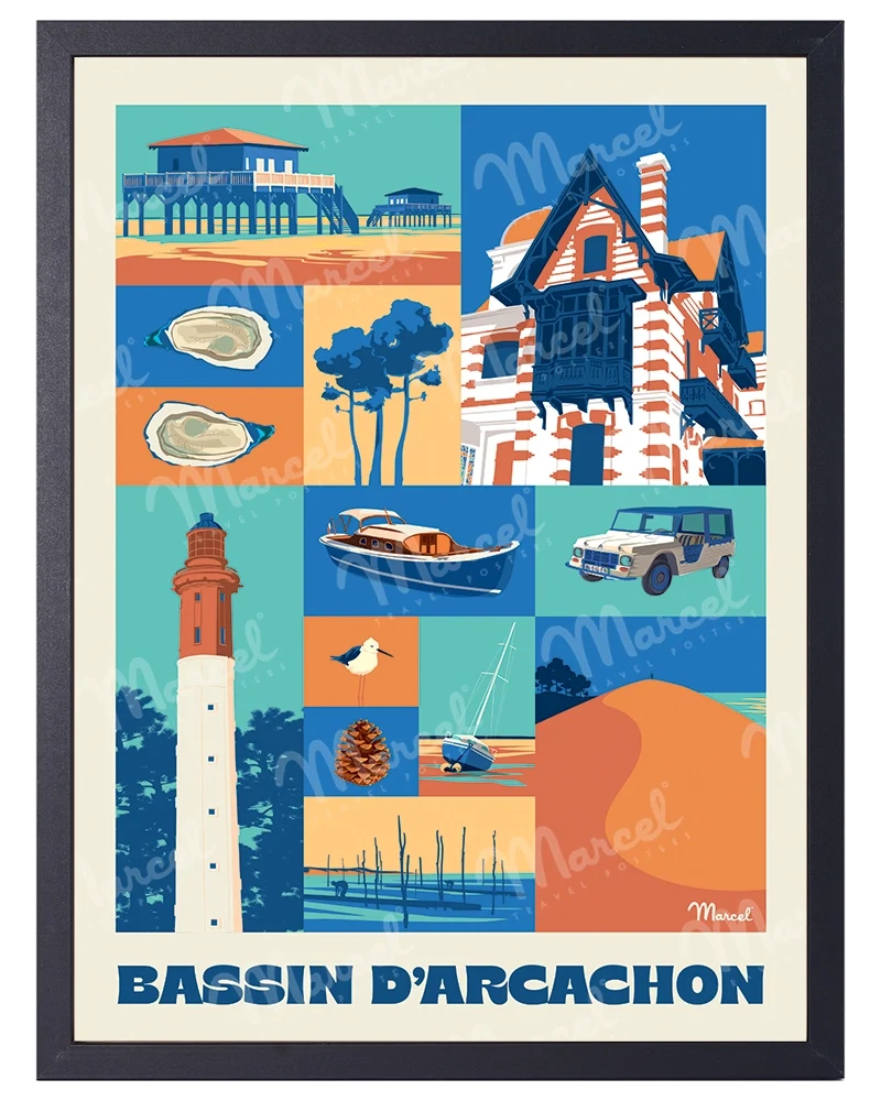 Affiche City Color BASSIN D'ARCACHON