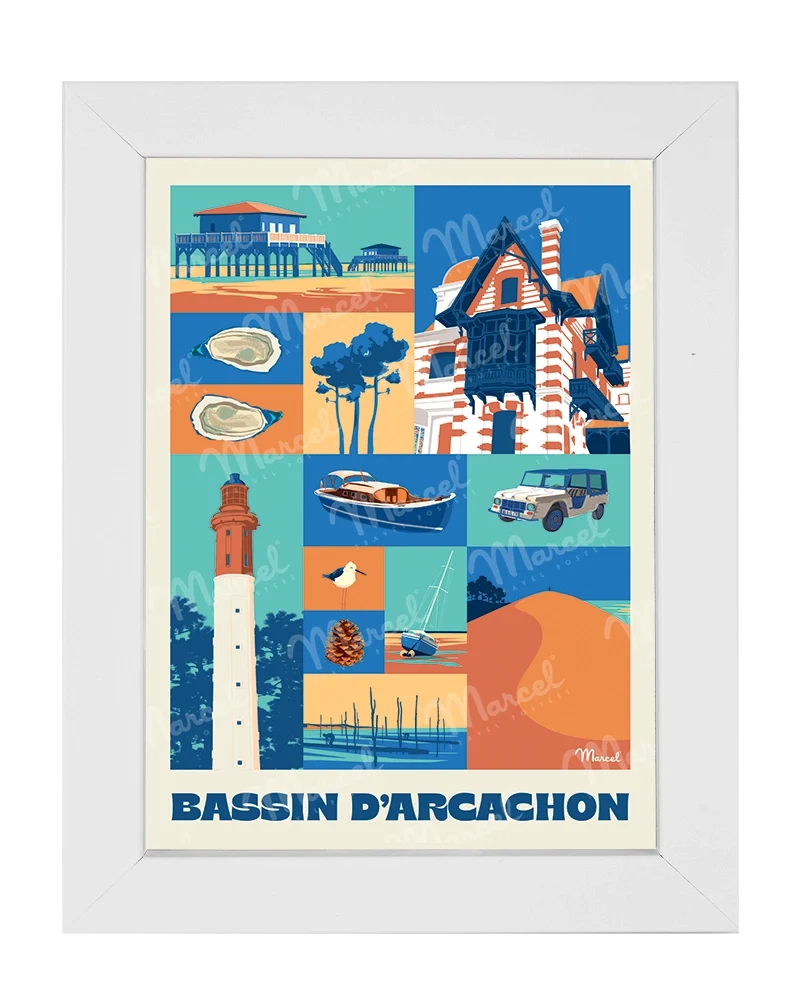 Carte Postale City Color BASSIN D'ARCACHON