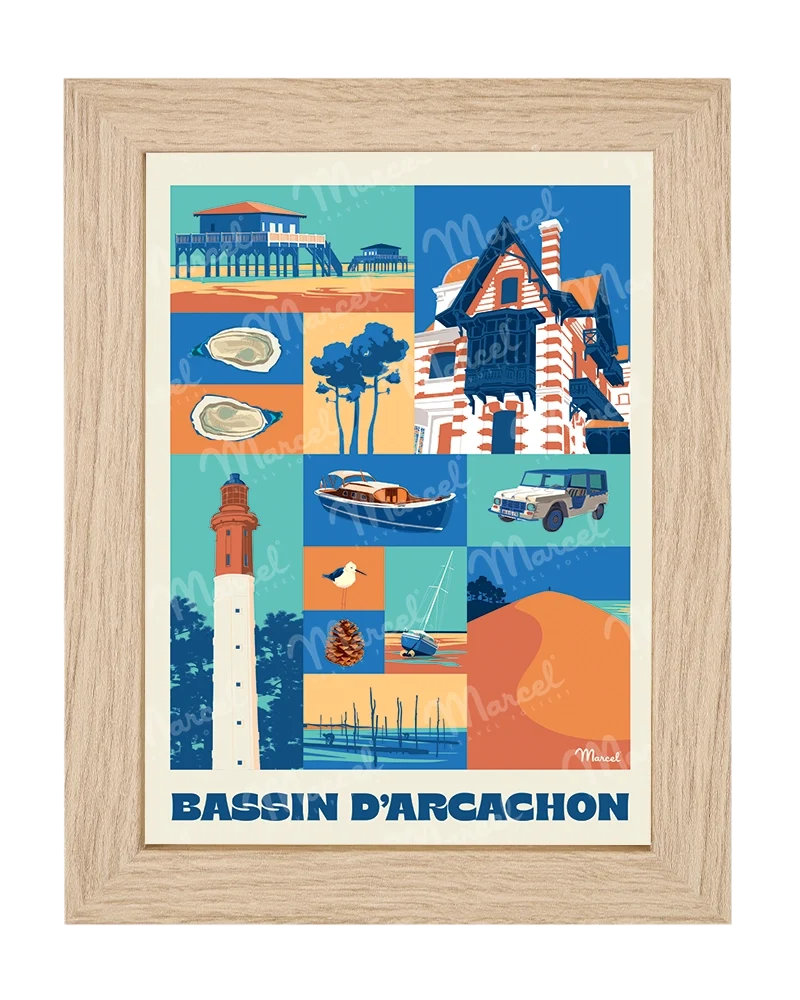 Carte Postale City Color BASSIN D'ARCACHON