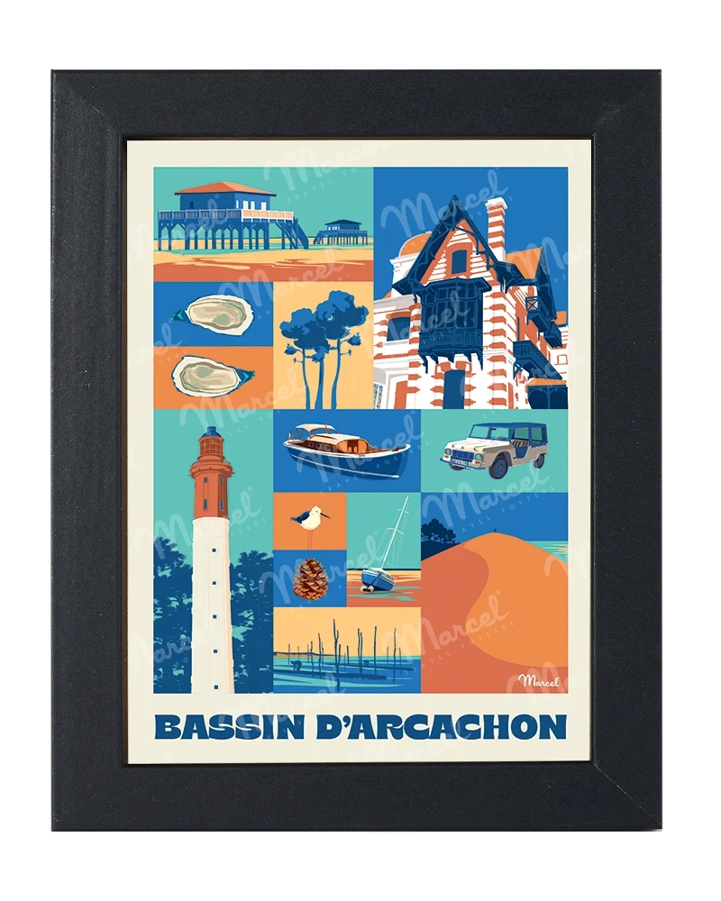 Carte Postale City Color BASSIN D'ARCACHON