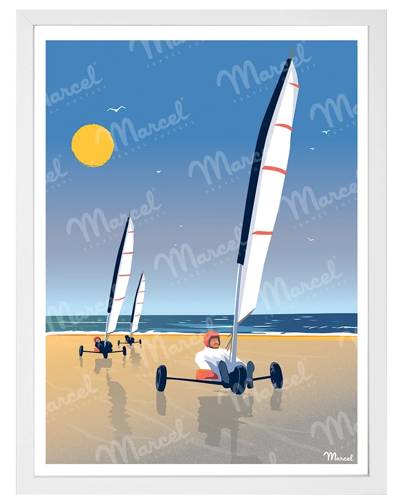 Affiche "Chars à Voile"