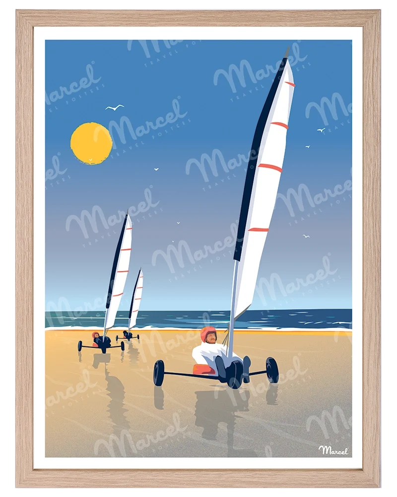 Affiche "Chars à Voile"
