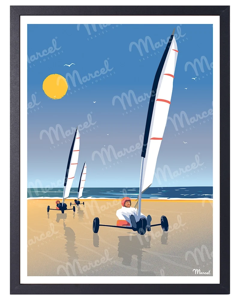 Affiche "Chars à Voile"