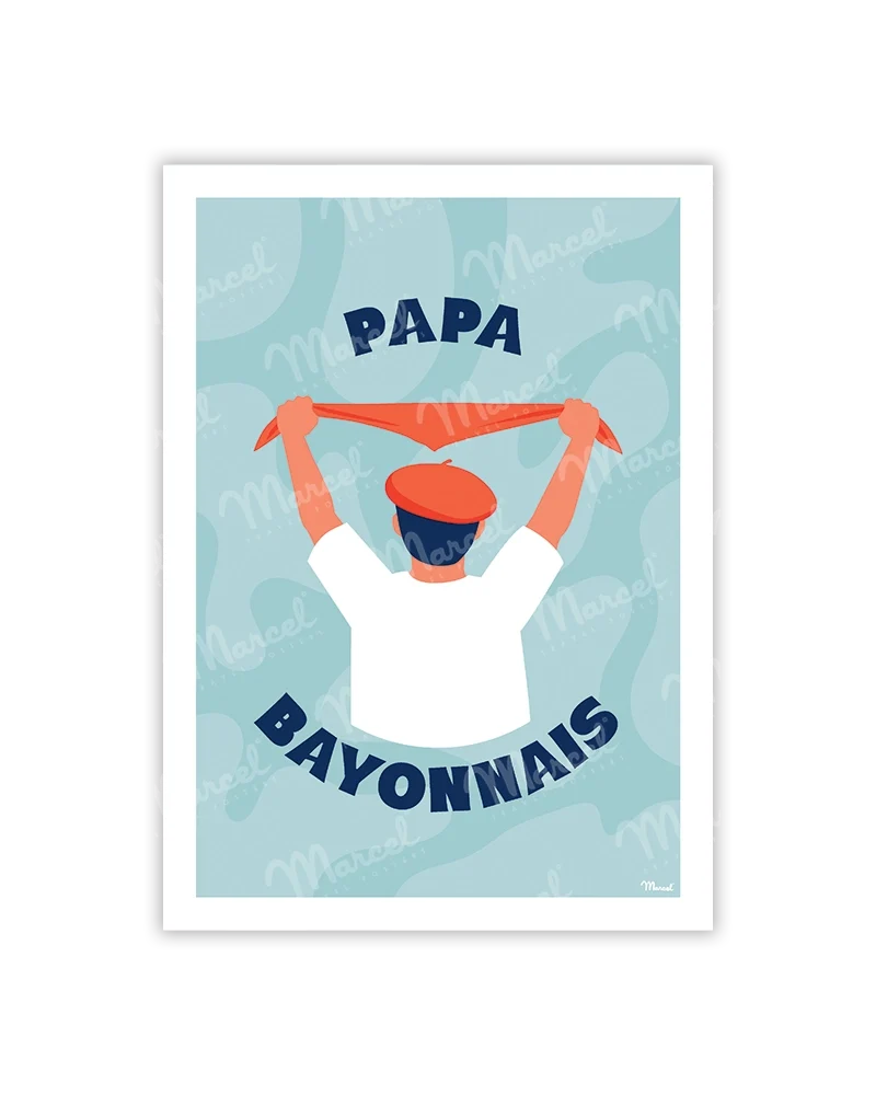 Carte Postale BAYONNE "Papa"