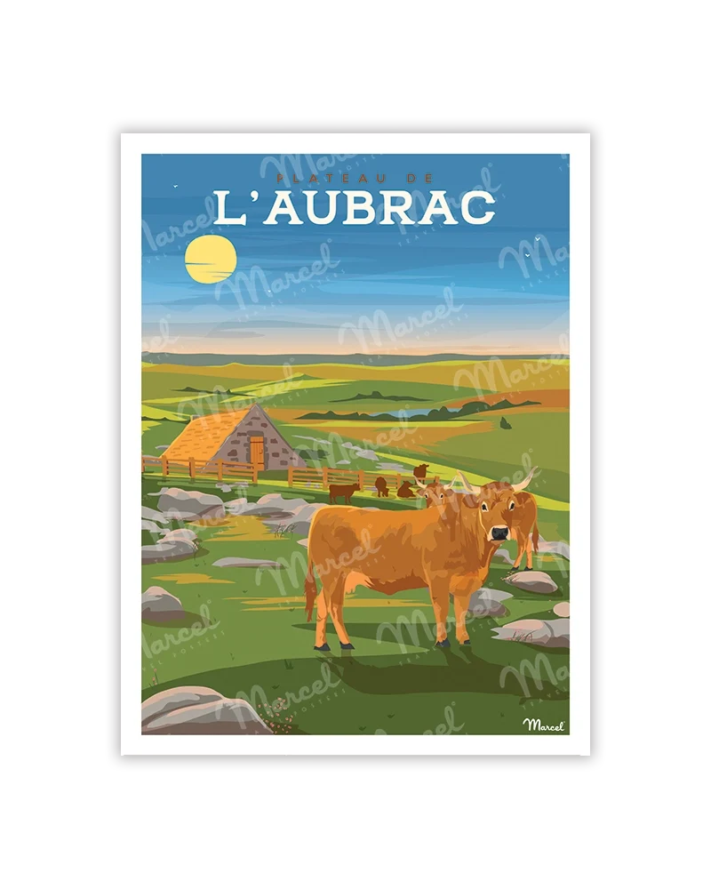 Carte Postale Le Plateau d'AUBRAC