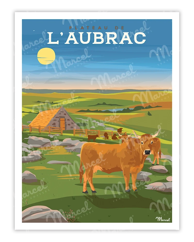 Affiche Le Plateau d'AUBRAC