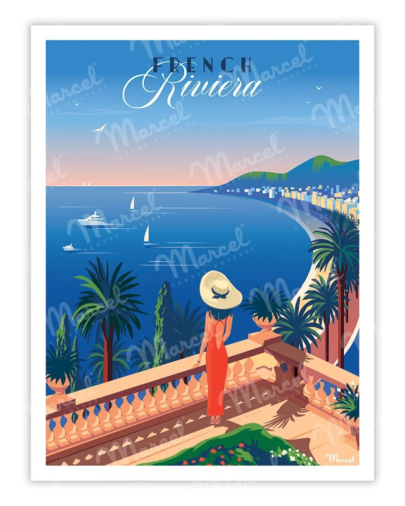 Affiche FRENCH RIVIERA "Le Balcon"