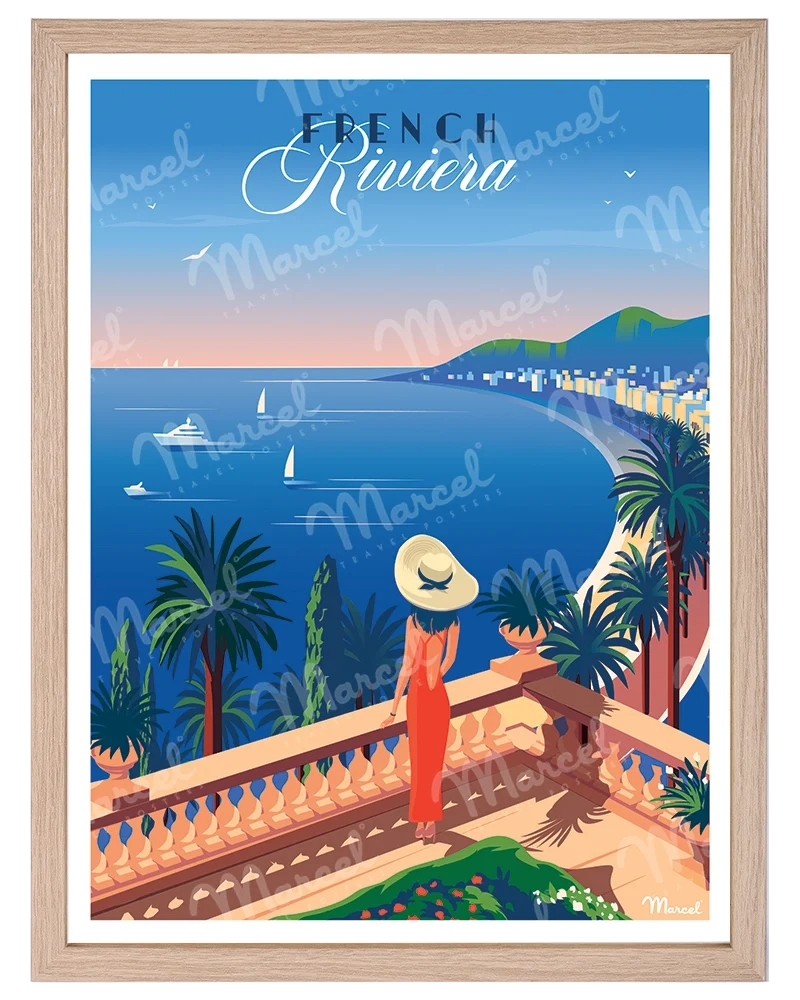 Affiche FRENCH RIVIERA "Le Balcon"
