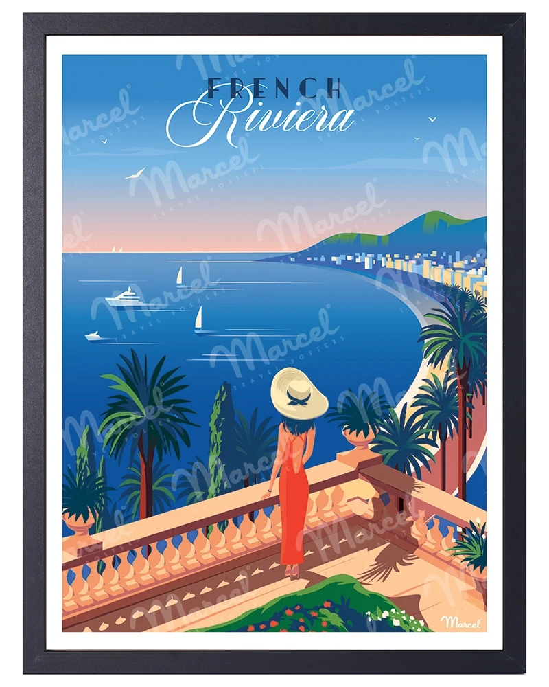 Affiche FRENCH RIVIERA "Le Balcon"