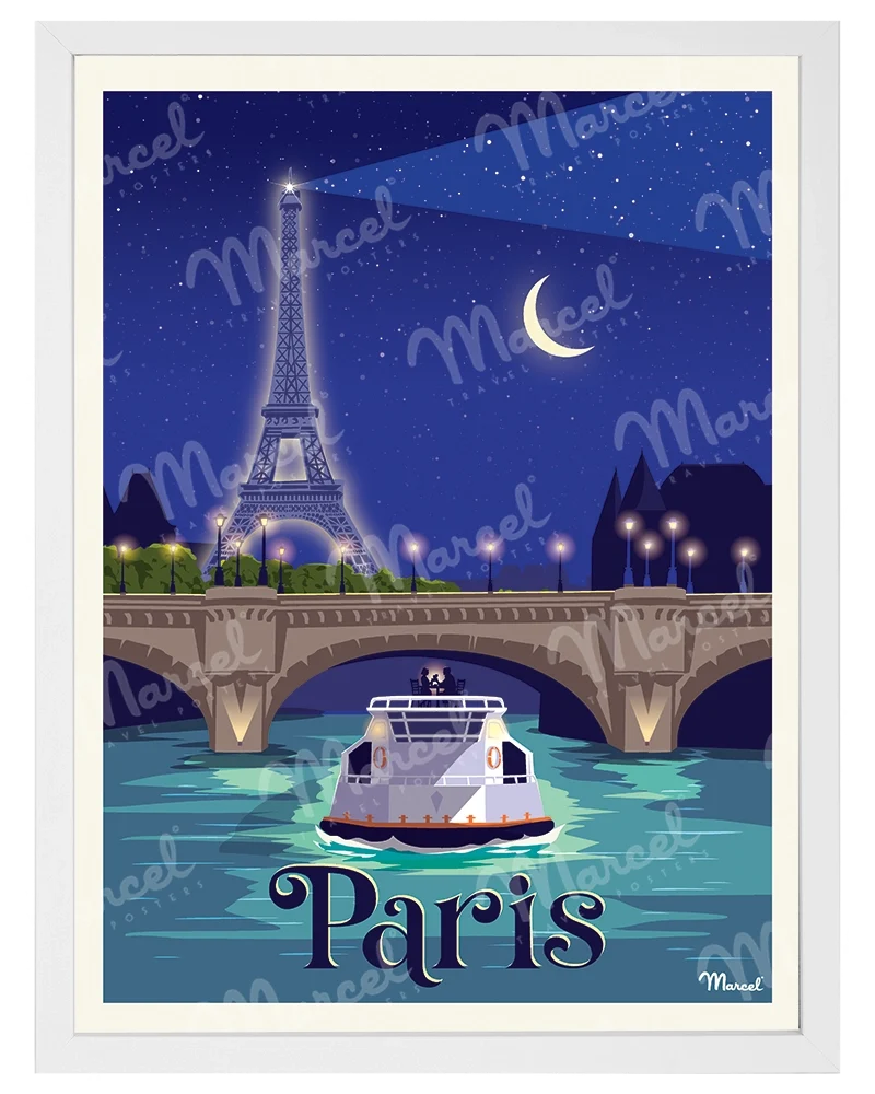 Affiche PARIS "Balade sur la Seine"