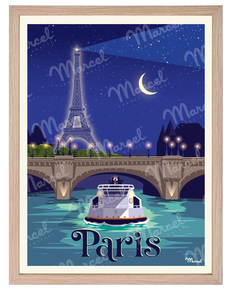 Affiche PARIS "Balade sur la Seine"