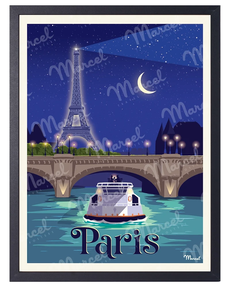 Affiche PARIS "Balade sur la Seine"