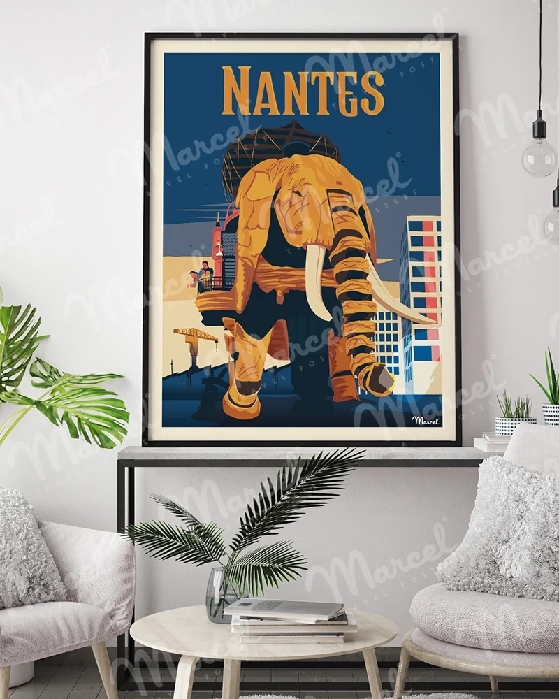 Affiche NANTES "L'éléphant"