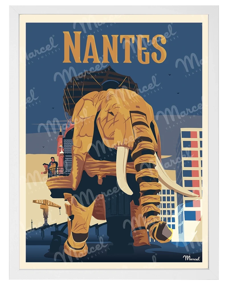 Affiche NANTES "L'éléphant"