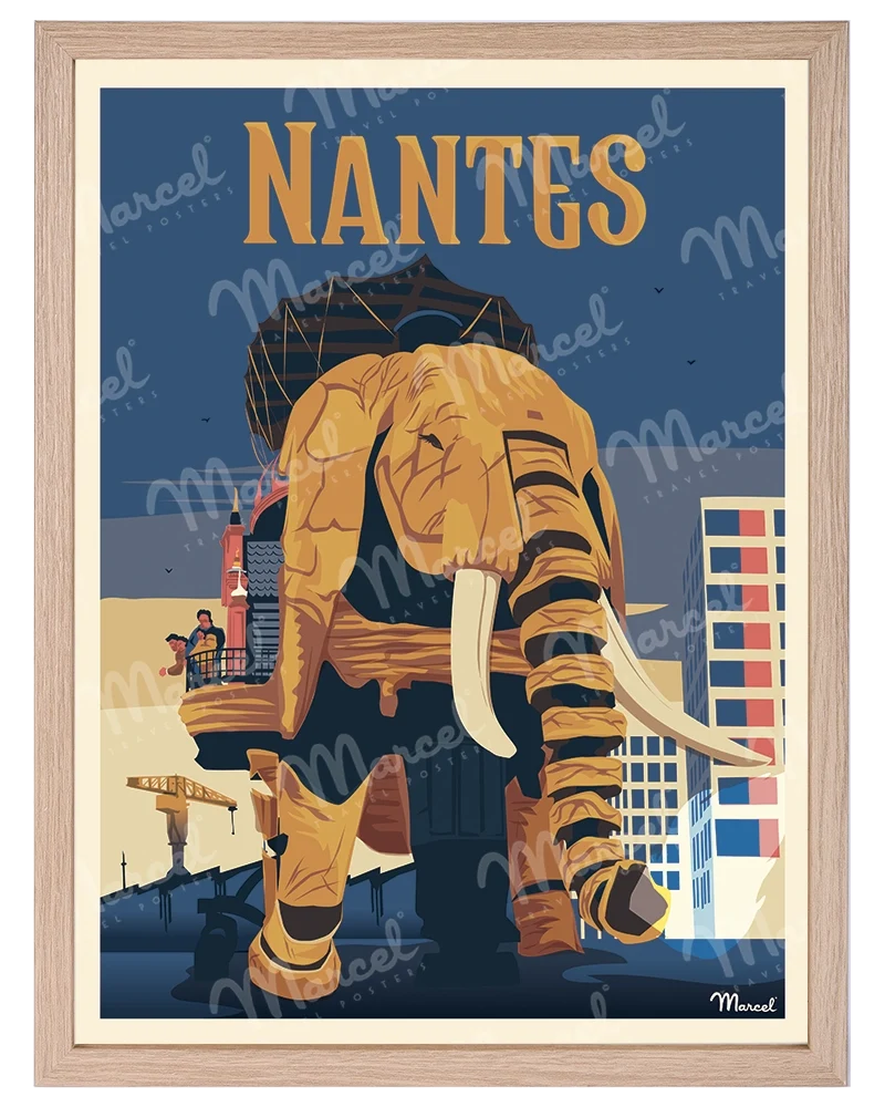 Affiche NANTES "L'éléphant"
