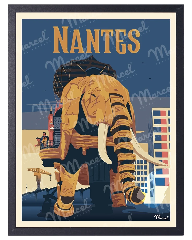 Affiche NANTES "L'éléphant"