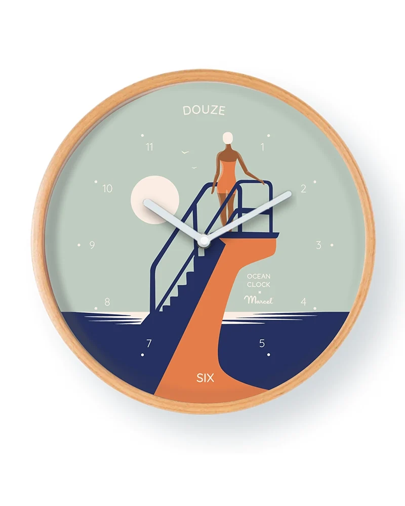 Horloge Marcel x Ocean Clock "La Baigneuse Bretonne"