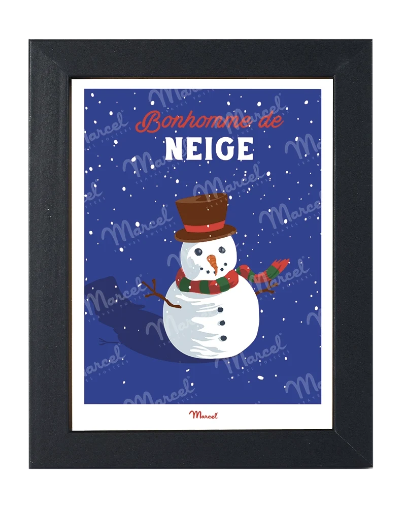 Carte Postale Travel Color "Bonhomme de neige"
