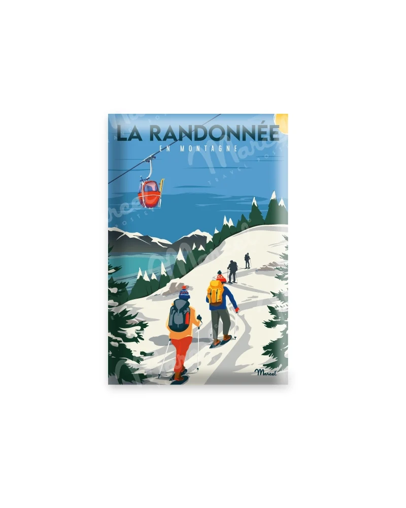 Magnet "La Randonnée en Hiver"