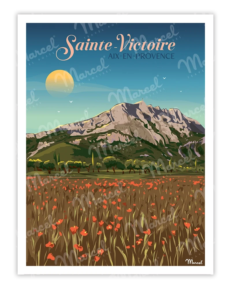 Affiche AIX-EN-PROVENCE "Sainte-Victoire"